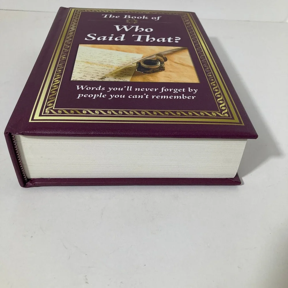 The Book Of Who Said That Publications International Ltd‎ Hardcover